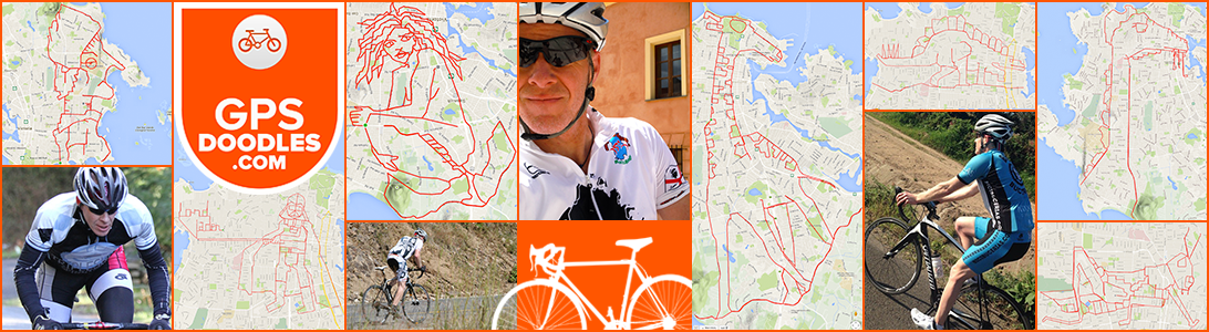 Stephen Lund, membuat sketsa dengan bermodal sepeda dan GPS
