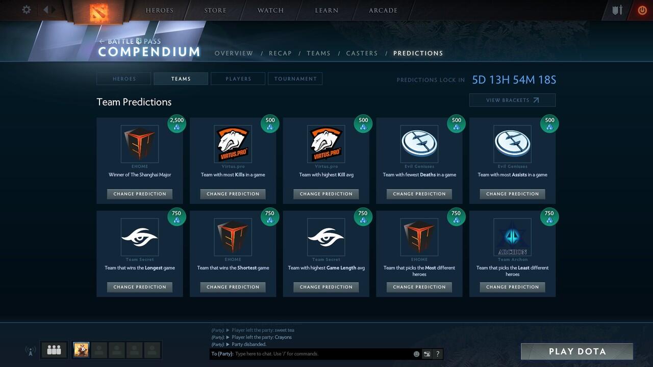 SANGHAI MAJOR PREDICTION !!!