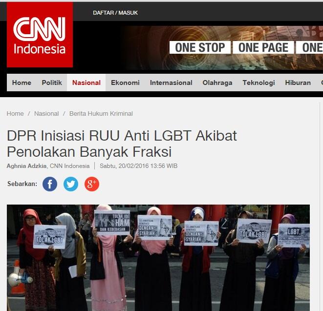 DPR Siap Bahas Pembuatan UU Anti LGBT. Seluruh Fraksi di DPR Sepakat Tolak LGBT