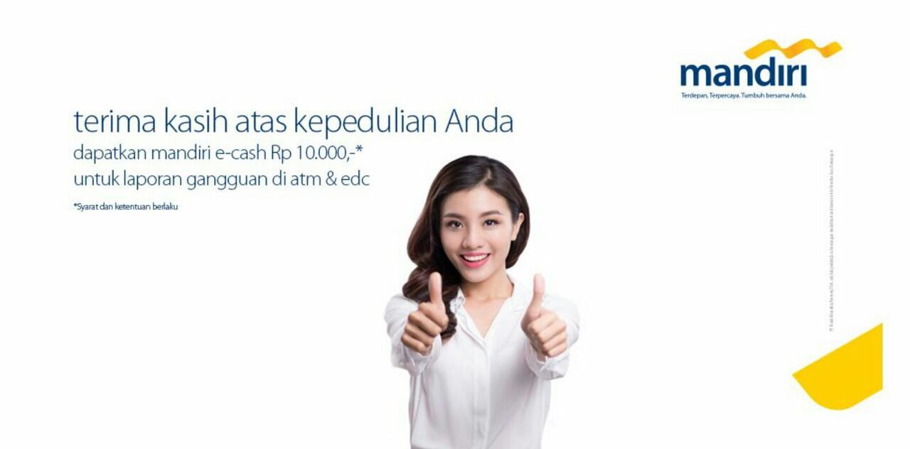 Program Pelaporan ATM dan EDC Bank Mandiri Yang Tidak Bisa Digunakan (Offline)