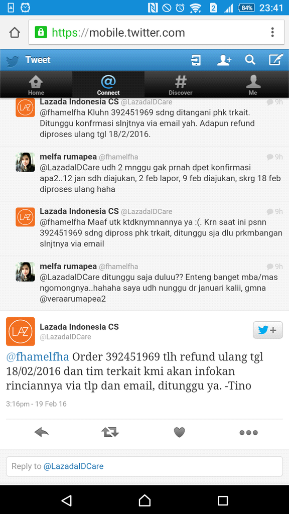 REFUND LAZADA TIDAK SESUAI DENGAN PERLINDUNGAN PEMBELI!!