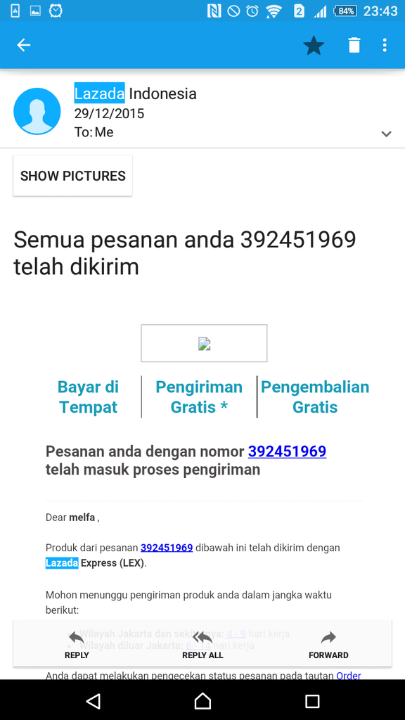 REFUND LAZADA TIDAK SESUAI DENGAN PERLINDUNGAN PEMBELI!!