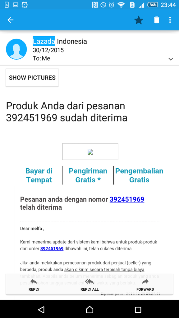 REFUND LAZADA TIDAK SESUAI DENGAN PERLINDUNGAN PEMBELI!!