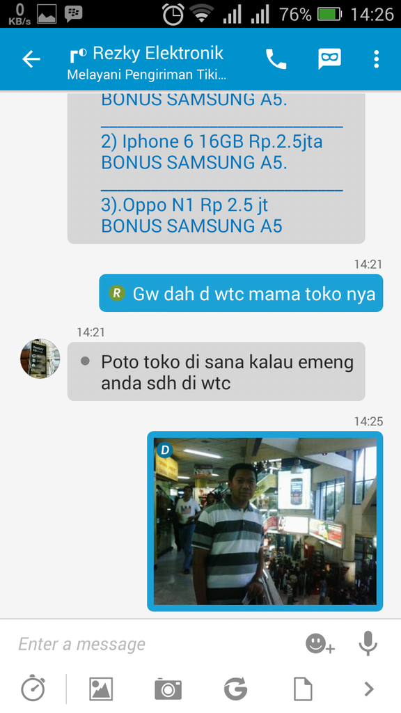 Hati hati penipuan jual hp online gan