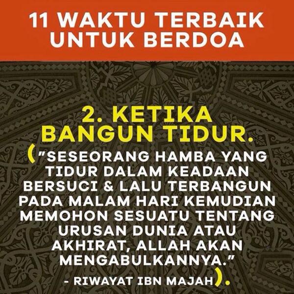 11 Waktu Terbaik Untuk Berdoa
