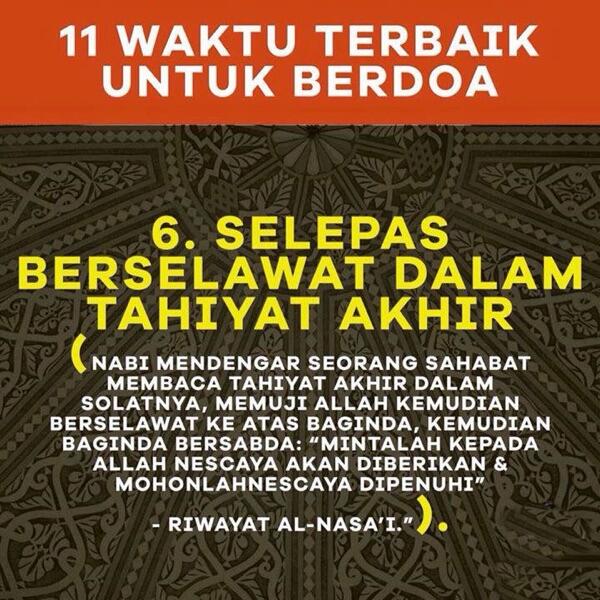 11 Waktu Terbaik Untuk Berdoa