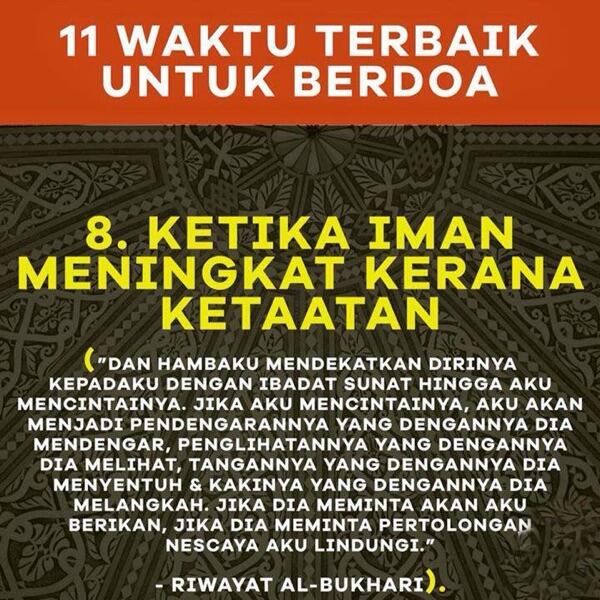 11 Waktu Terbaik Untuk Berdoa