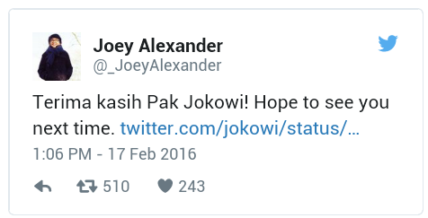 Meme Joy Alexander Sindir Agnes Monica.. Jokowi : Joy kami Bangga dgn Prestasimu..