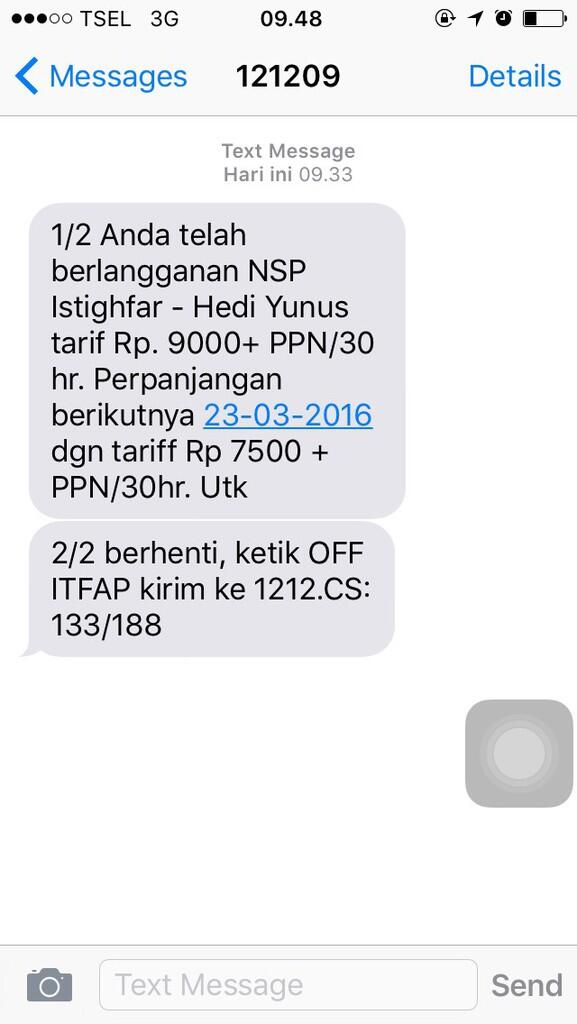 Tiba-tiba Terdaftar NSP Telkomsel !!!