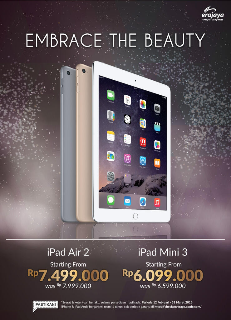 &#91;SPECIAL PRICE&#93; iPad di Outlet Erafone ~31 Mar '16