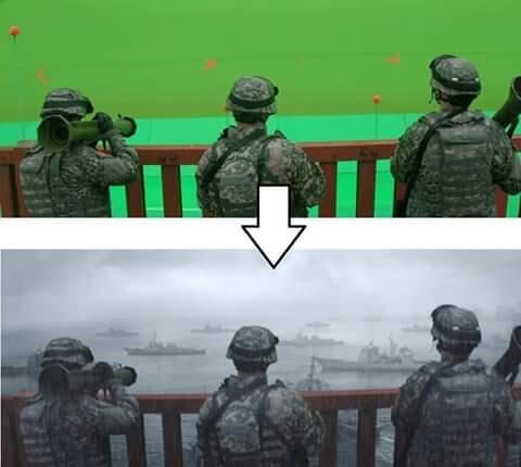 Gambar film Hollywood sebelum dan sesudah menggunakan CGI