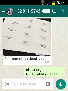 Jasa Ketik & Print Label Surat Undangan