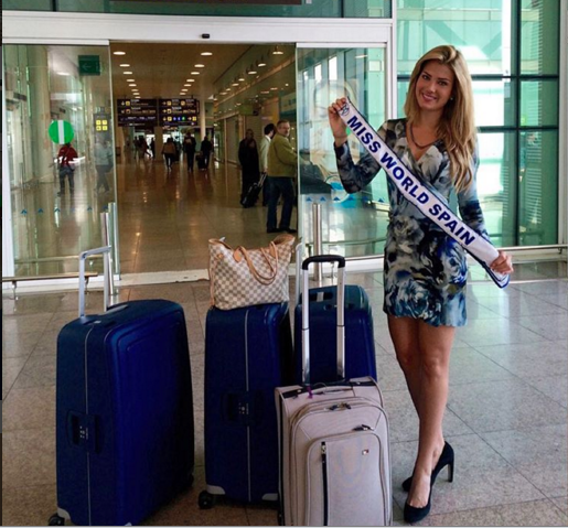 Miss World 2015 Mireia Lalaguna Royo Tiba di Indonesia