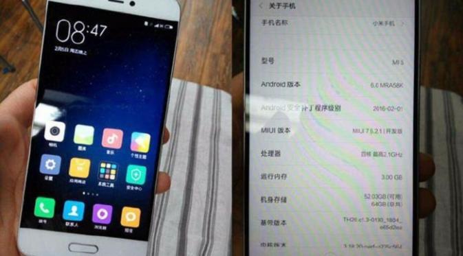 Xiaomi Mi5 Hadir Dengan Bezel Ekstra Tipis?