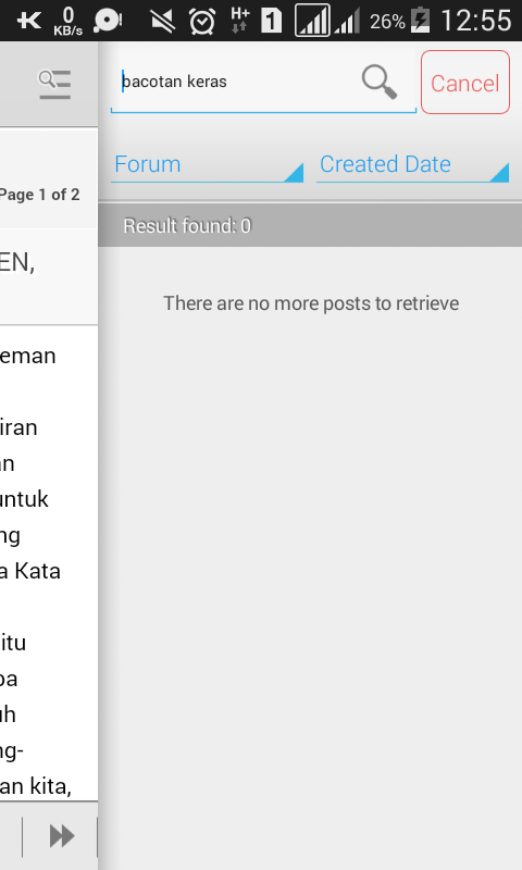 Bacotan Keras Masuk