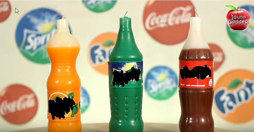 Yuukk!!! Bikin Lilin Coca-Cola, Fanta dan Sprite! &#91;CREATIVE&#93;