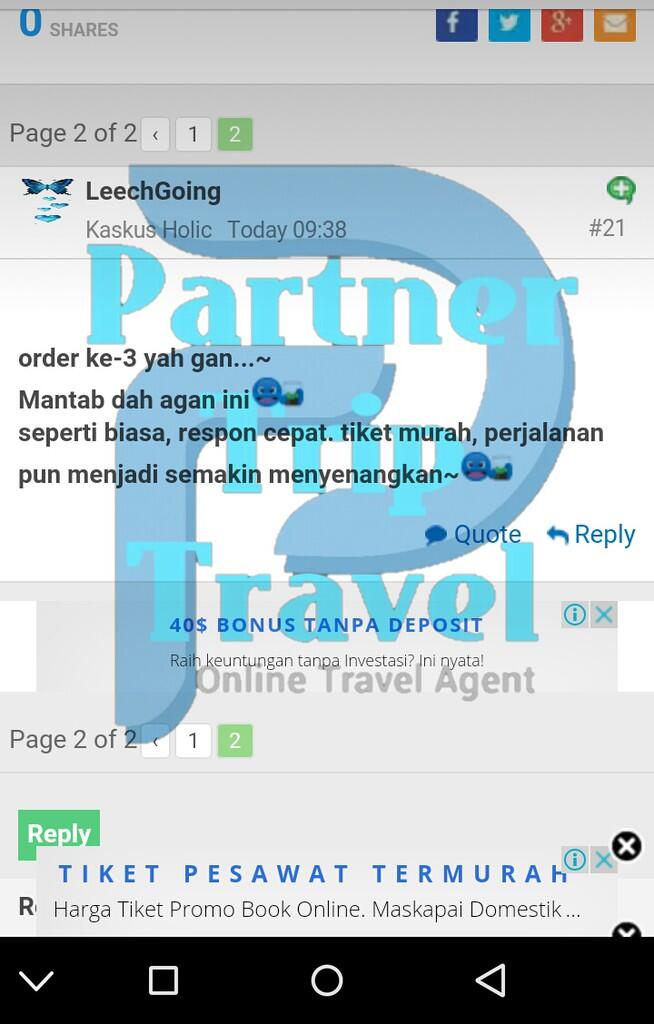Beli tiket pesawat harga modal 100% Lebih murah dari travel sebelah
