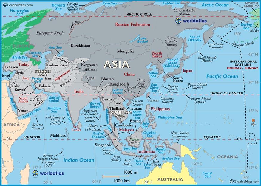 20 Potret Perbatasan Di Wilayah Asia