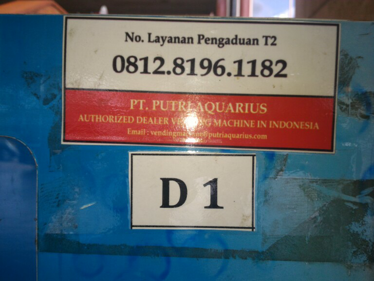Vending Machine Putri Aquarius