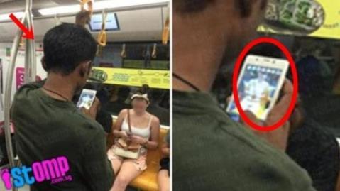 (SSI lover masuk!) Pura-Pura Main HP di Depan Cewek Gak Taunya Kelakuan Cowok Ini...