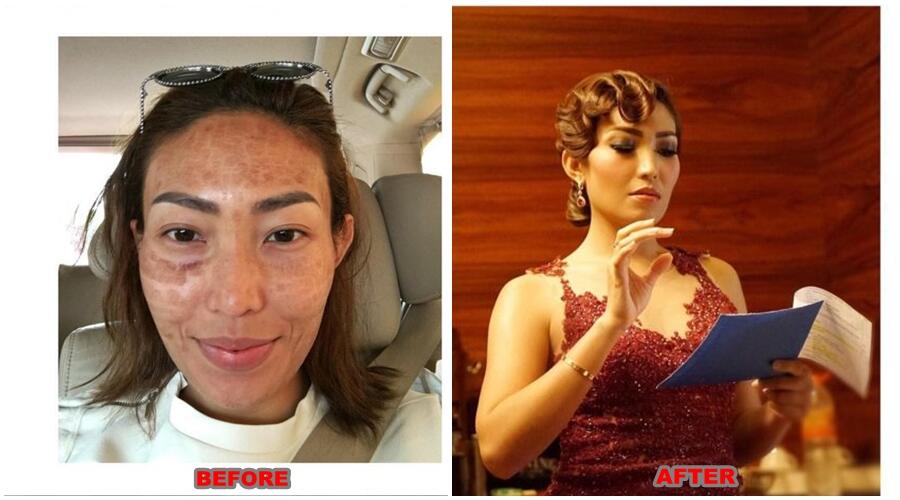 18 Wajah Artis Indonesia Sebelum dan Sesudah Make Up