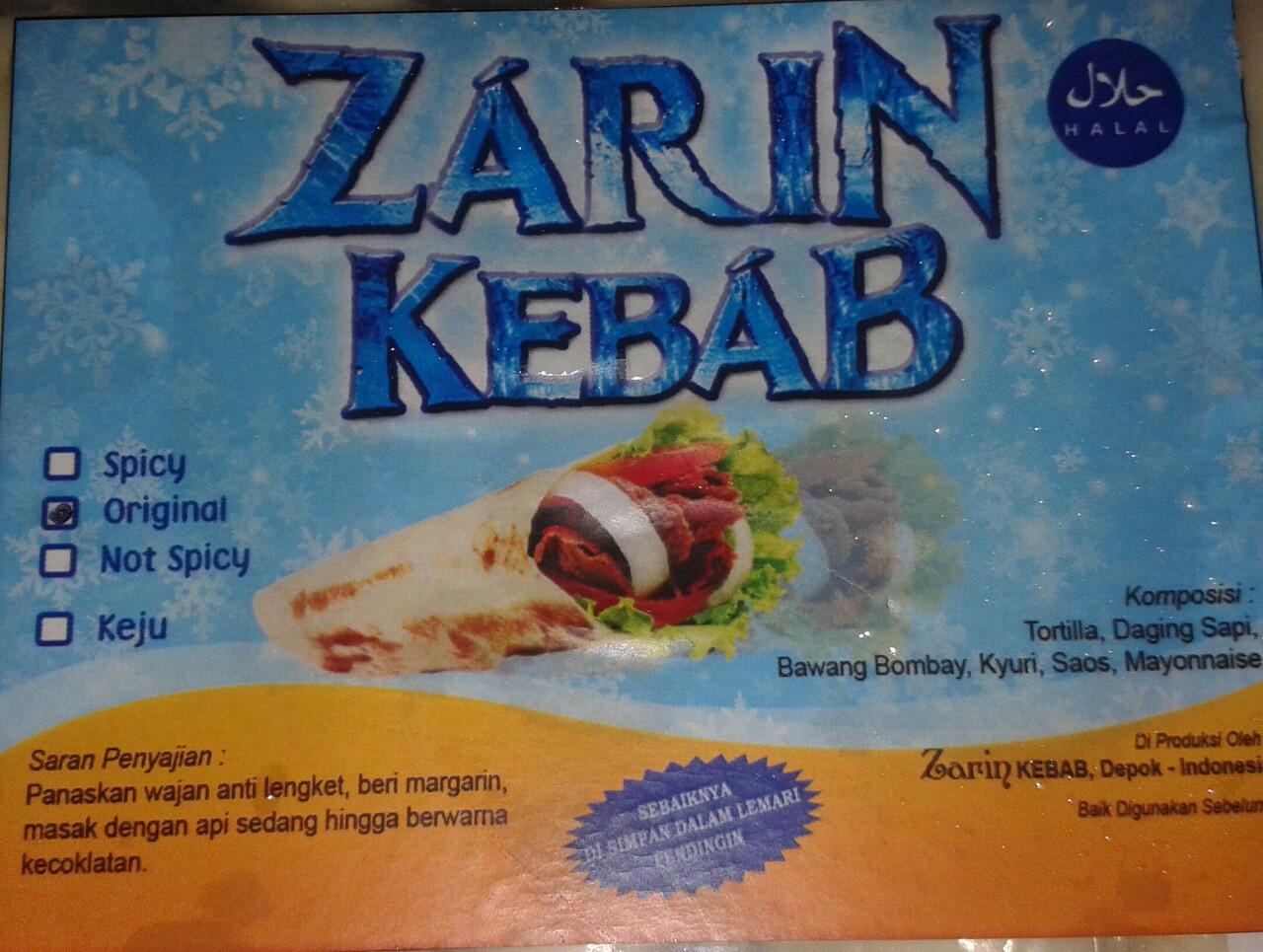 Dicari Reseller Zarin Kebab (Frozen Kebab) diseluruh wil. Indonesia !