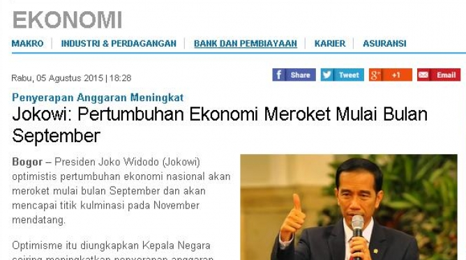 'Lihat Pedagang Kecil untuk Tahu Kondisi Perekonomian Sesungguhnya'