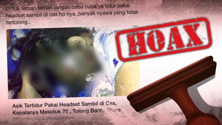 Foto Perempuan Tewas karena Tidur Pakai Headset dan Charge HP