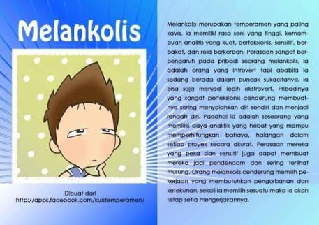 Karakter cewe melankolis