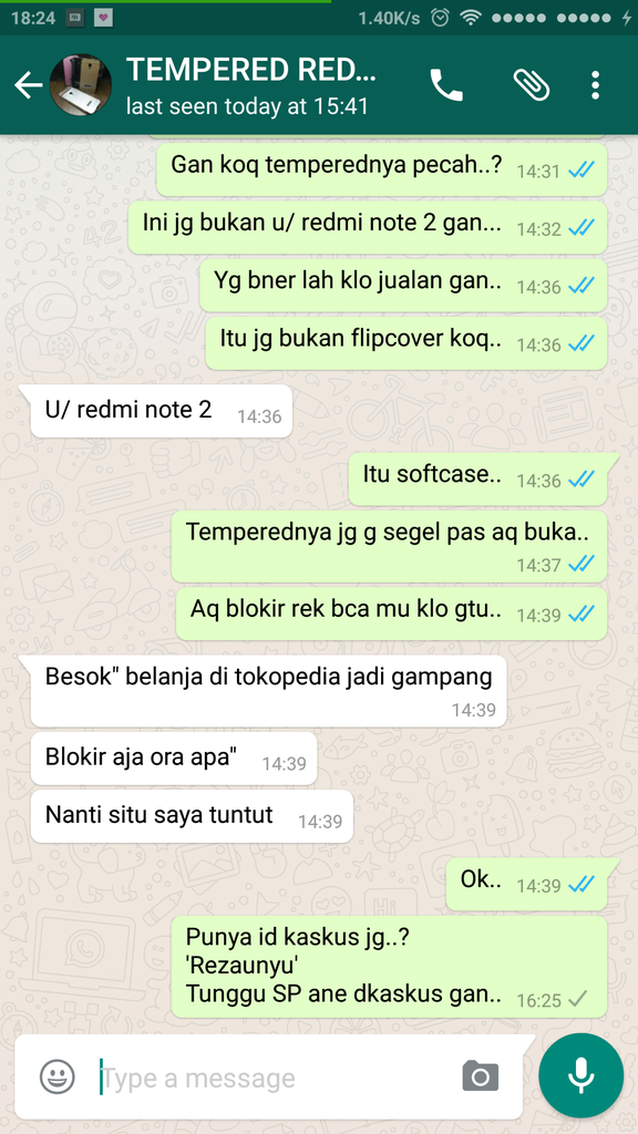 Coba tebak,ini seller bego atau nipu ...? ID : rezaunyu