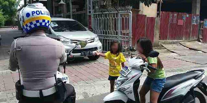 Bocah bawa motor tanpa STNK, sama polisi diantar pulang