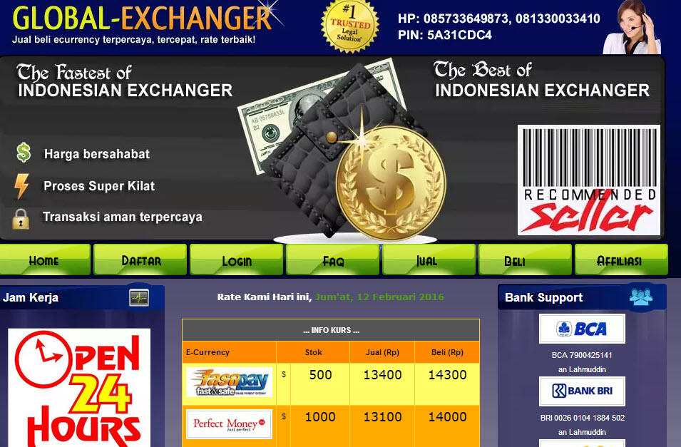 JUAL BALANCE PAYPAL GLOBAL EXCHANGER ( TERNYATA PENIPU )