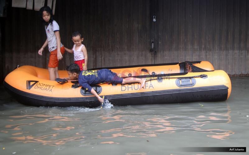 Beberapa Daerah di Ibu Kota Terendam Banjir
