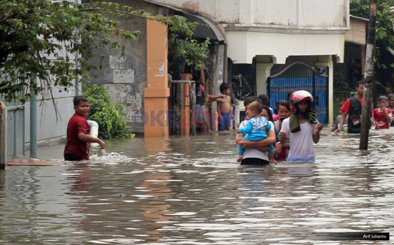 Beberapa Daerah di Ibu Kota Terendam Banjir