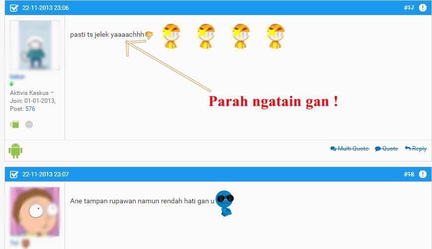 Komentar-komentar paling Ganteng Sekaskus Raya, Moga-moga agan ada di Dalem.