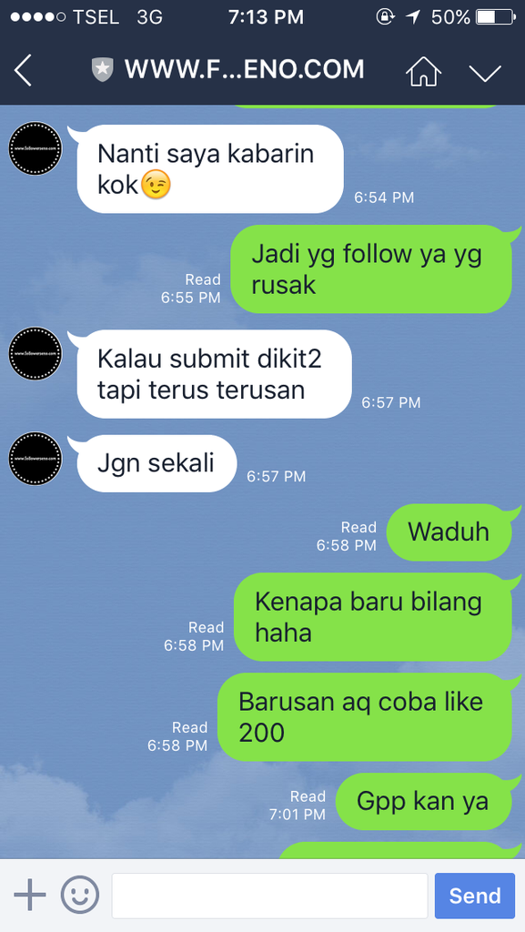 Hati hati penipuan jasa follower instagram+ pic