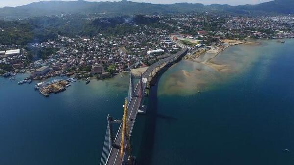 Sudah Tersambung, Ini Megahnya Jembatan Terpanjang di Indonesia Timur