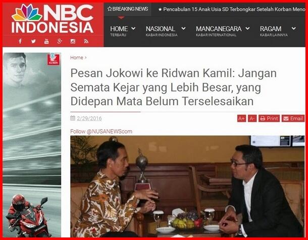 Ridwan Kamil &quot;Menohok&quot; Jokowi dan Ahok 