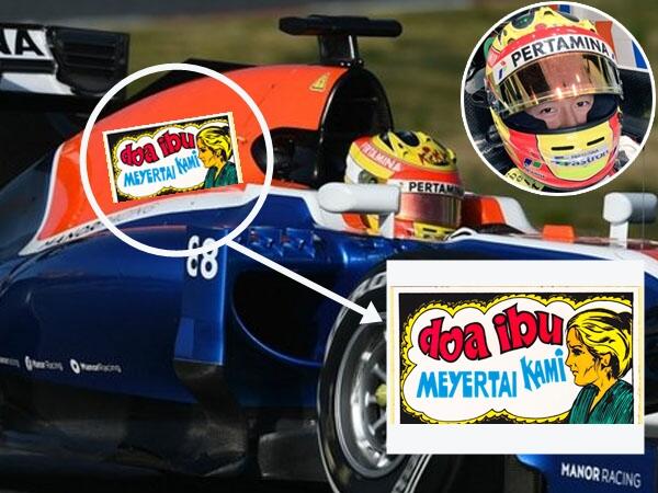 9 Stiker 'Indonesia banget' ini harusnya ada di mobil F1 Rio