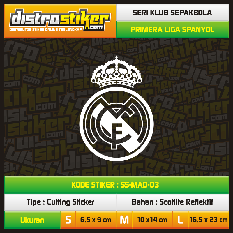 Jual Stiker Dinding Real Madrid - Stiker Dinding Murah