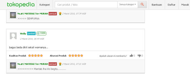 Ketika Penjual di Toko Online Nge-klaim Materai 6000 Seharga 2000 adalah ASLI