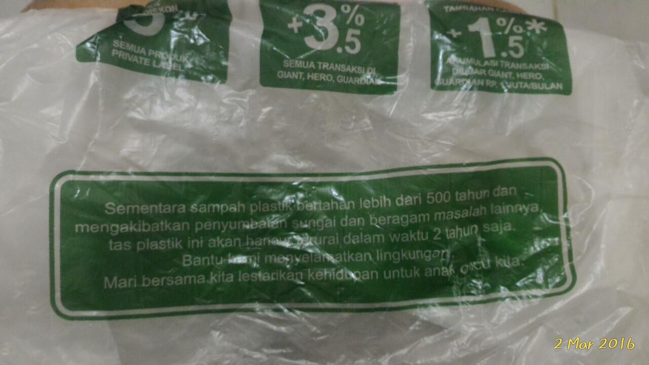 Ribut2 soal kantong plastik, cek ini dulu gan..