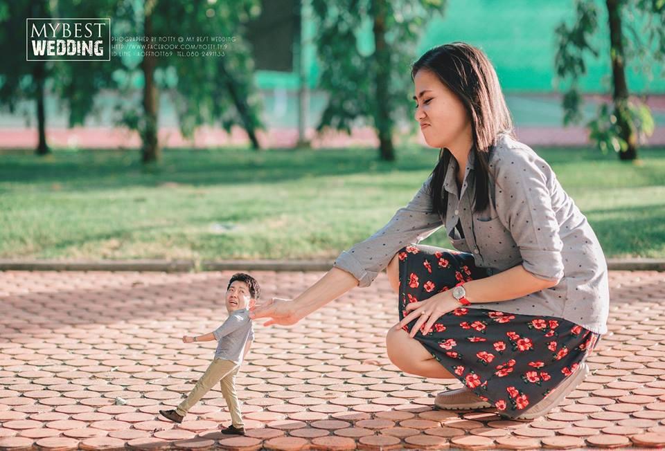 15 Foto Prewedding Manusia Kerdil