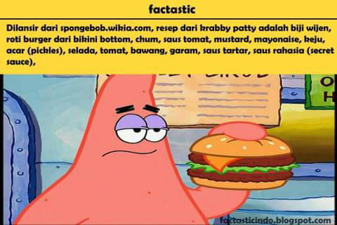 inilah resep krabby patty spongebob!!