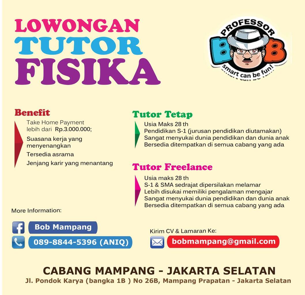 Lowongan Tutor Fisika SMP