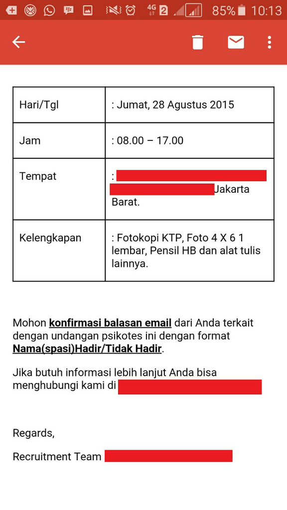 Curcol tentang proses Rekrutmen