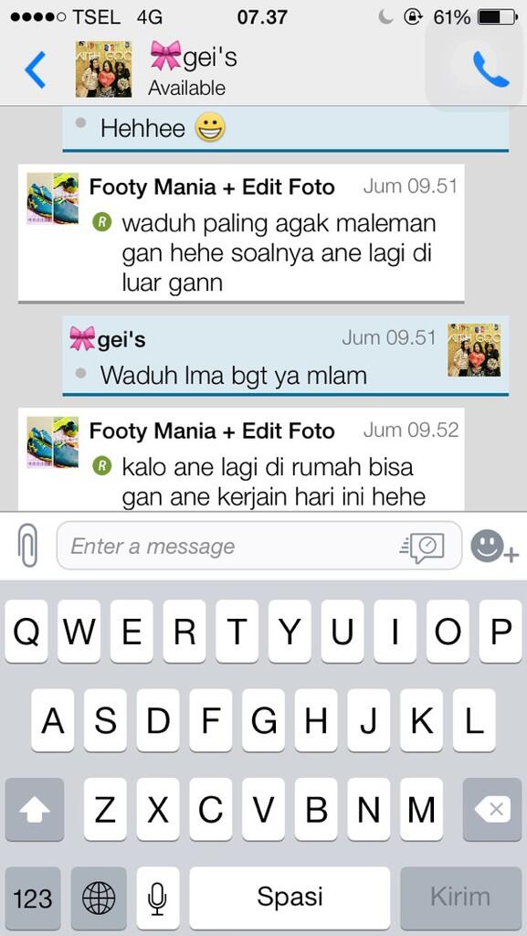 Dicari BBM Atas Nama Gei's (Kurang Ajar Banget Ini Orang)