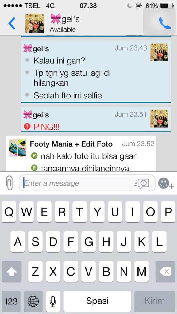 Dicari BBM Atas Nama Gei's (Kurang Ajar Banget Ini Orang)