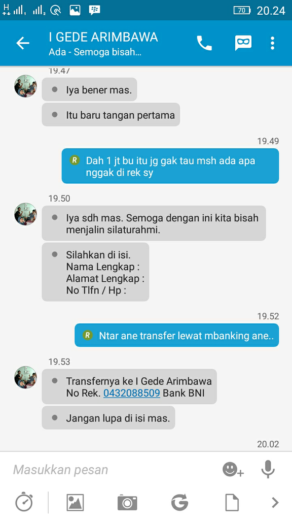 Penipu sekarang pake bawa2 agama gan..