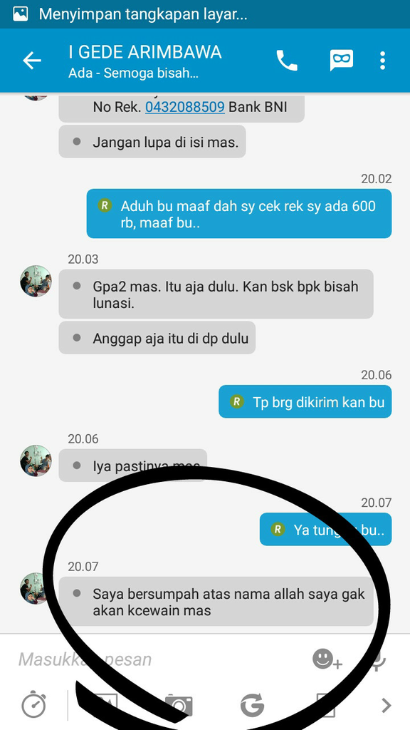 Penipu sekarang pake bawa2 agama gan..